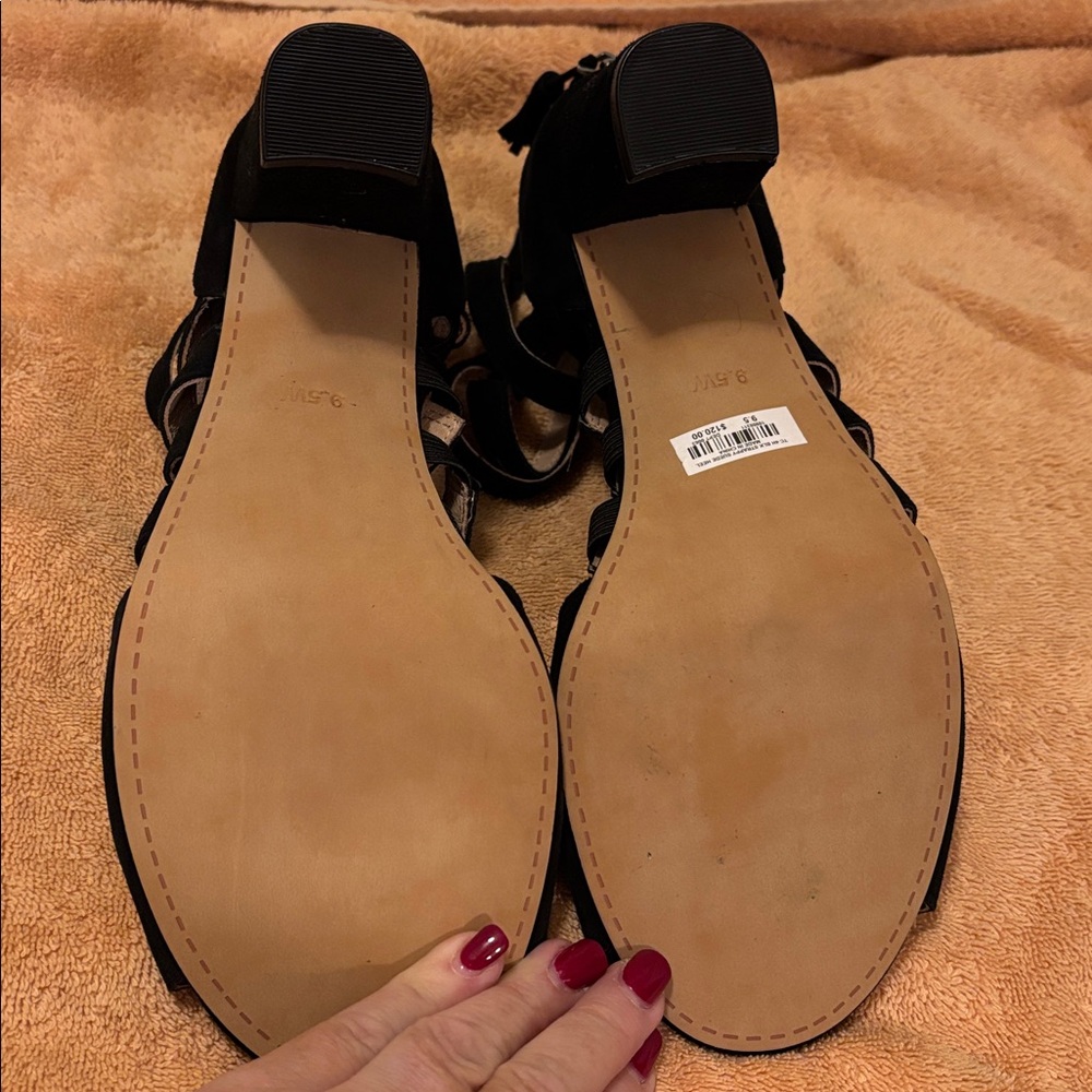 Torrid Elegant Black Strappy Women's Shoes - 9.5 W - Picture 5 of 12